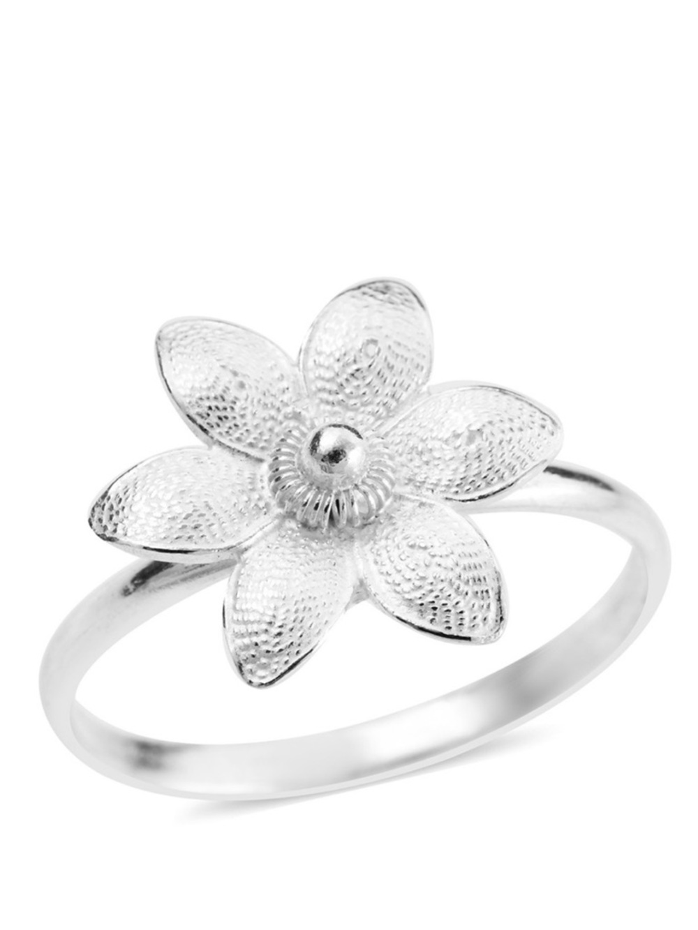 Flower Ring in Sterling Silver